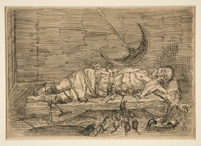 Le Puits et le Pendule, nro 1 (Kuoppa ja heiluri, nro 1) tekijältä Alphonse Legros