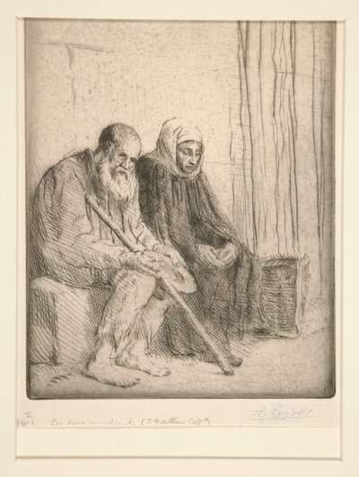 Els dos captaires (Two Beggars) finlandès tekijältä Alphonse Legros