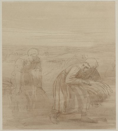 Gleaners, 1800-luku. tekijältä Alphonse Legros