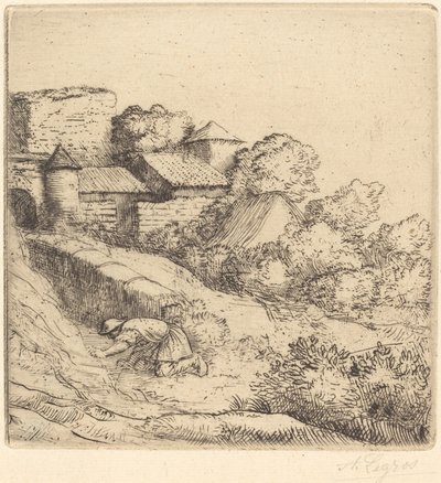 Pieni ruohonpolttaja tekijältä Alphonse Legros