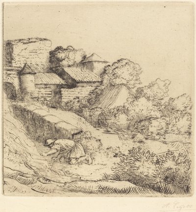 Pieni ruohonpolttaja tekijältä Alphonse Legros
