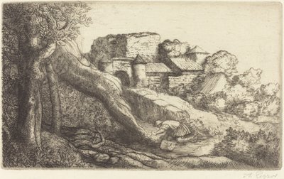 Little Burner of Grass Pieni ruohonpolttaja. tekijältä Alphonse Legros