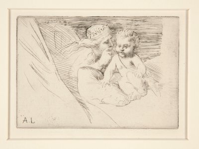 Mab et Cupidon (Mab ja Cupid) tekijältä Alphonse Legros