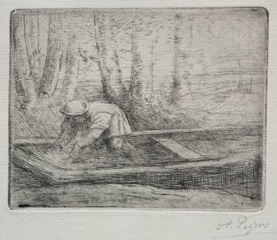 Mies puntissa. tekijältä Alphonse Legros