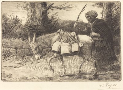 Boulognen maitotar, 3. levy (Laitiere a Boulogne) tekijältä Alphonse Legros