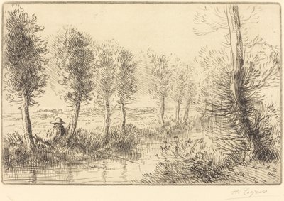Lähellä myllyä (Pres du Moulin) tekijältä Alphonse Legros