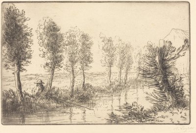 Lähellä myllyä (Pres du Moulin) tekijältä Alphonse Legros