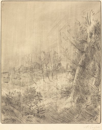 Vanha kylä tekijältä Alphonse Legros