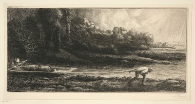 Veneen maisema tekijältä Alphonse Legros