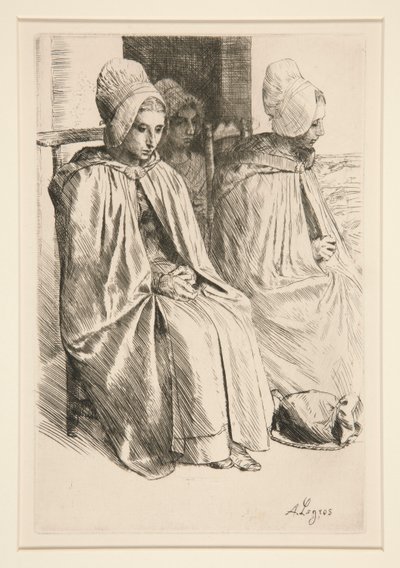 Paysannes des Environe de Boulogne (talonpojat Boulognen naapurustossa) tekijältä Alphonse Legros