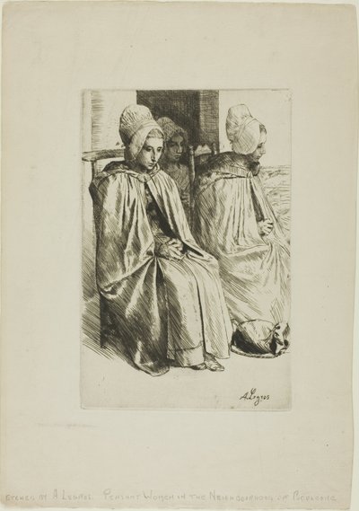 Talonpoikaisnaisia Boulognen lähistöltä tekijältä Alphonse Legros
