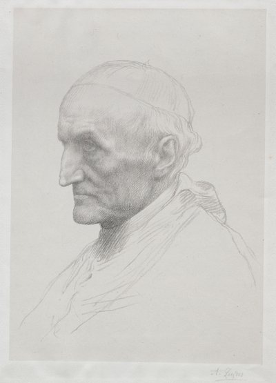 Kardinaali Manningin muotokuva (2. levy) tekijältä Alphonse Legros