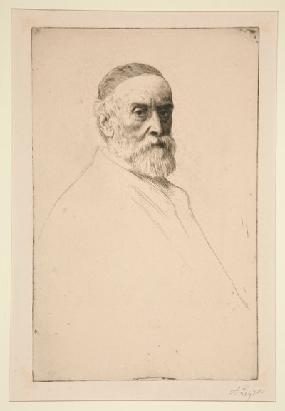 Muotokuva G.F. Watts, R.A. tekijältä Alphonse Legros