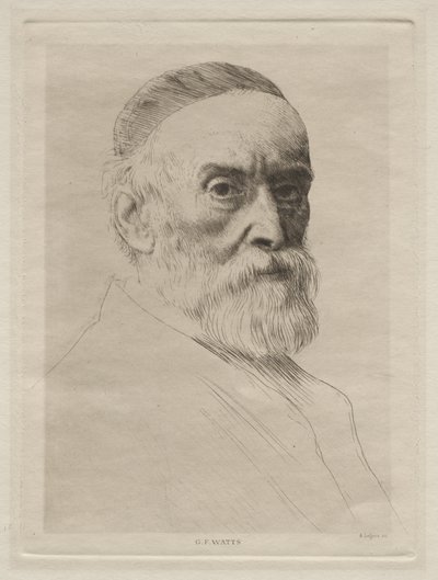 George Frederic Wattsin muotokuva tekijältä Alphonse Legros
