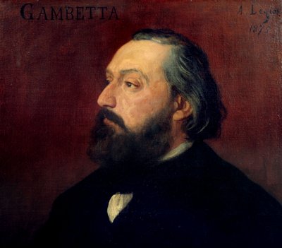Ranskalaisen poliitikon Leon Gambettan (1838-1882) muotokuva. Alphonse Legrosin (1837-1911) maalaus vuodelta 1875. Orsay Museum. tekijältä Alphonse Legros