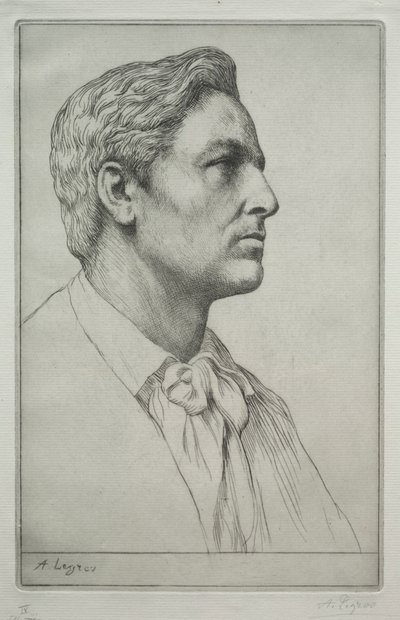 Sir Charles Holroydin muotokuva. tekijältä Alphonse Legros