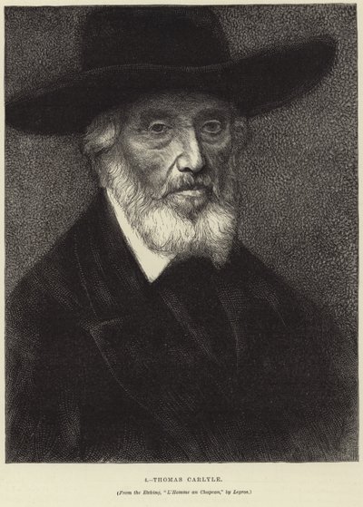 Thomas Carlylen muotokuva tekijältä Alphonse Legros