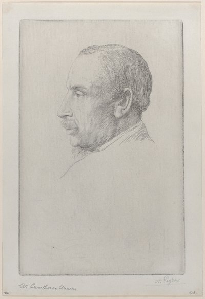 Muotokuva William Cawthorne Unwinista, 1892. tekijältä Alphonse Legros