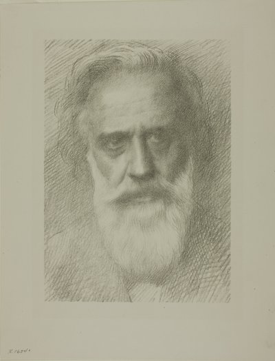 Taiteilijan muotokuva, kahdeksas levy tekijältä Alphonse Legros