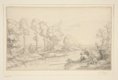 Lepo joen rannalla tekijältä Alphonse Legros