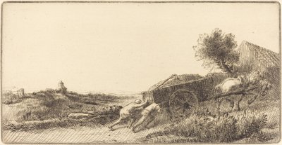 Paluu Hay Rentrant le foinin kanssa. tekijältä Alphonse Legros