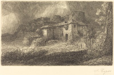Linnan rauniot tekijältä Alphonse Legros
