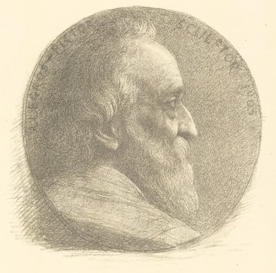 Omakuva, mitali, nro 1, 9. levy, 1905. tekijältä Alphonse Legros