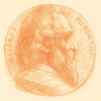 Autoretrat, medalló, núm.2, 11è plat finlandès tekijältä Alphonse Legros