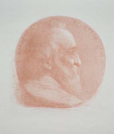 Omakuva, mitali nro 2 11. kilpi. tekijältä Alphonse Legros