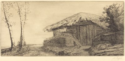 Paimenkota rinteessä tekijältä Alphonse Legros