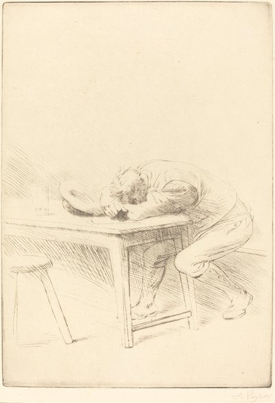 Työläisen siesta tekijältä Alphonse Legros