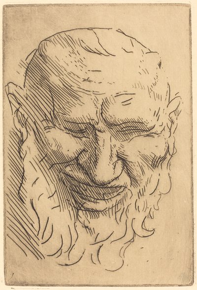 Pieni Satyr Mask Pieni satyr mask. tekijältä Alphonse Legros