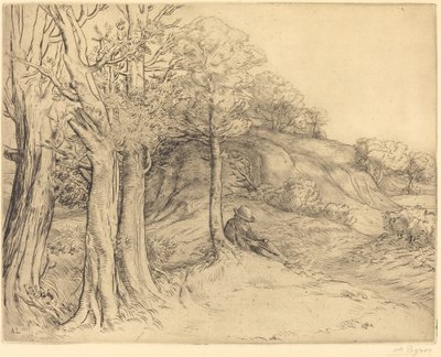 Yksinäisyys (Yksinäisyys (maisema)) tekijältä Alphonse Legros