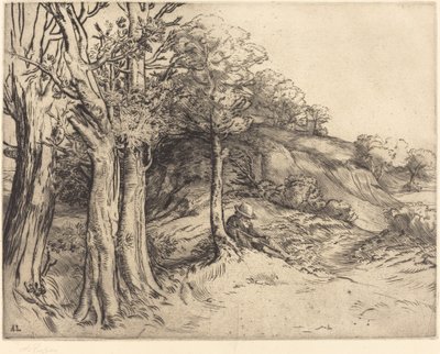 Yksinäisyys Yksinäisyys Maisema. tekijältä Alphonse Legros