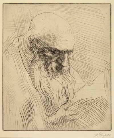 Tutkielma lukevasta vanhasta miehestä tekijältä Alphonse Legros