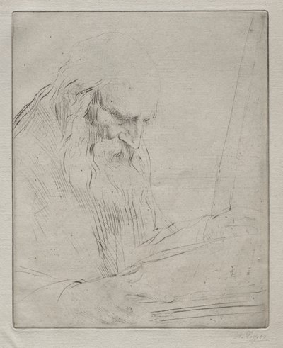 Tutkimus lukevasta miehestä. tekijältä Alphonse Legros