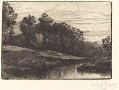 Auringonlasku (ilta (auringonlasku)) tekijältä Alphonse Legros
