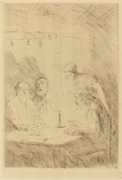Köyhien illallinen tekijältä Alphonse Legros