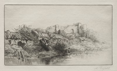 Hylätty kylä. tekijältä Alphonse Legros
