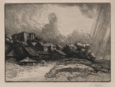 Abbey Farm. tekijältä Alphonse Legros