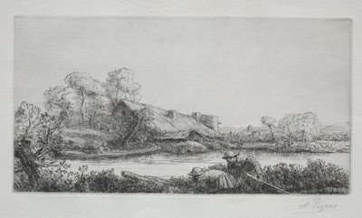 Maatila joella (La Ferme Sur La Rivière: Iltaefekti) tekijältä Alphonse Legros