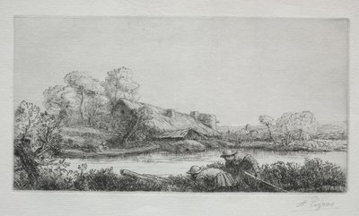 Maatila joella (La Ferme Sur La Rivière: Iltaefekti) tekijältä Alphonse Legros