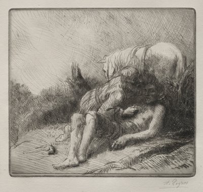 Laupias samarialainen. tekijältä Alphonse Legros