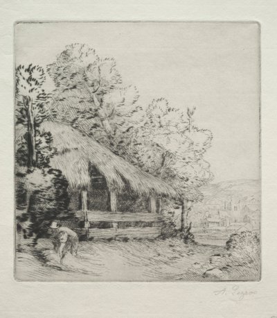 Pieni aita (Le Petit Hangar) tekijältä Alphonse Legros
