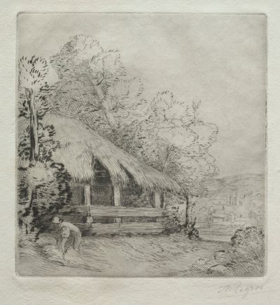 Pieni aita (Le Petit Hangar) tekijältä Alphonse Legros