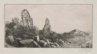 Montrougen vanhat kivilouhokset tekijältä Alphonse Legros