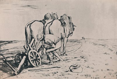 Plough, 1800-luvun puolivälissä, 1946 tekijältä Alphonse Legros