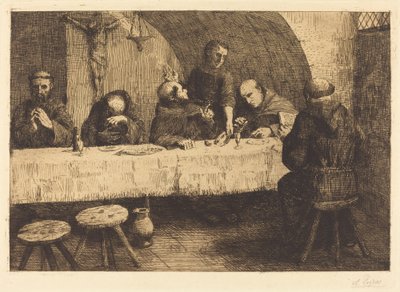Ruokasali (Le refectoire) tekijältä Alphonse Legros
