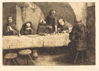 Ruokasali Le refectoire. tekijältä Alphonse Legros