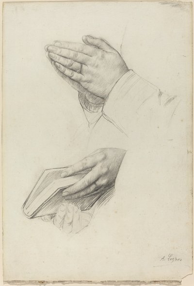 Kaksi käsien tutkimusta. tekijältä Alphonse Legros